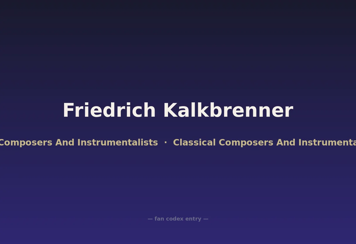 Friedrich Kalkbrenner