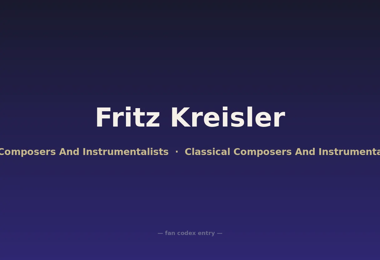 Fritz Kreisler