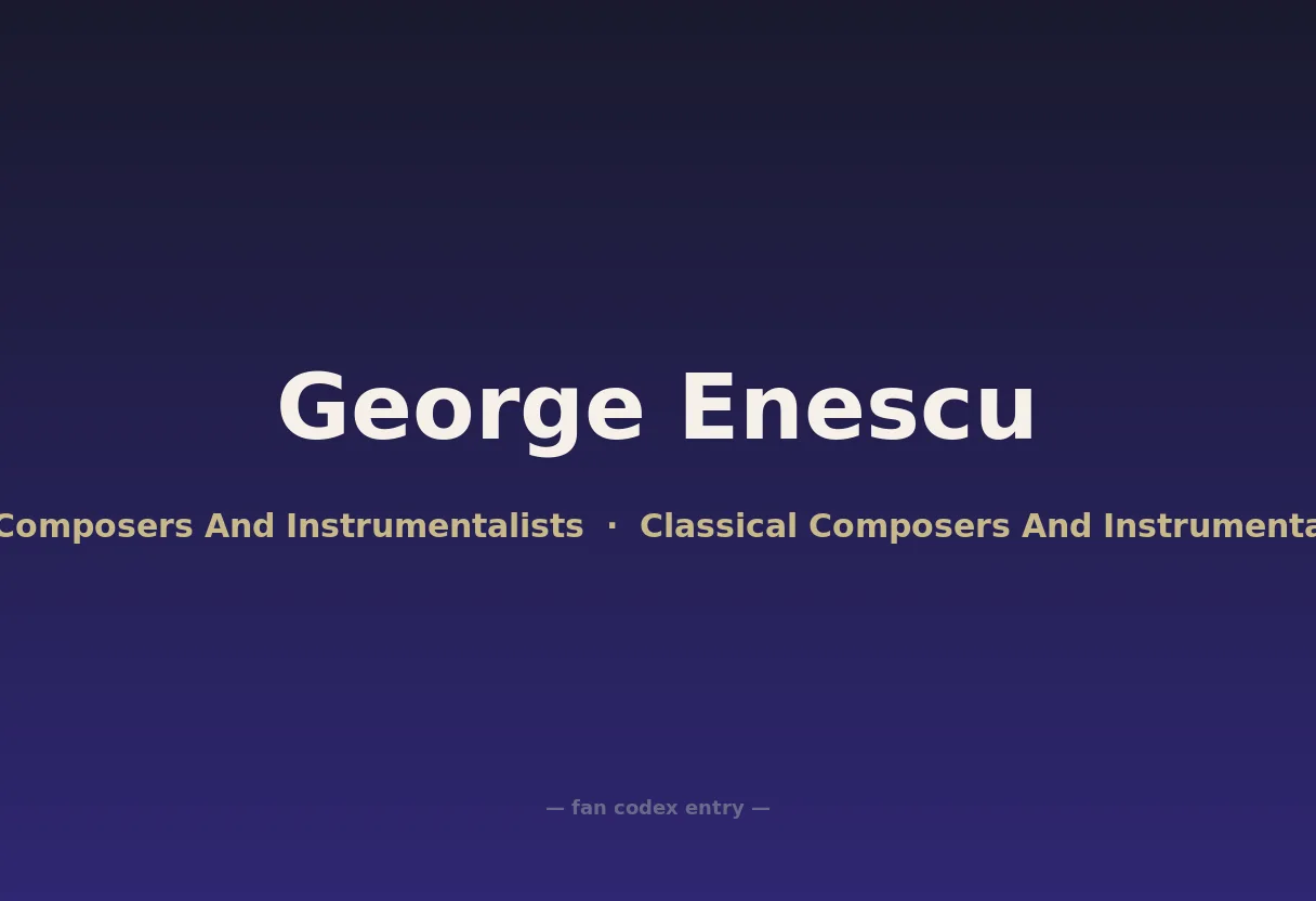 George Enescu