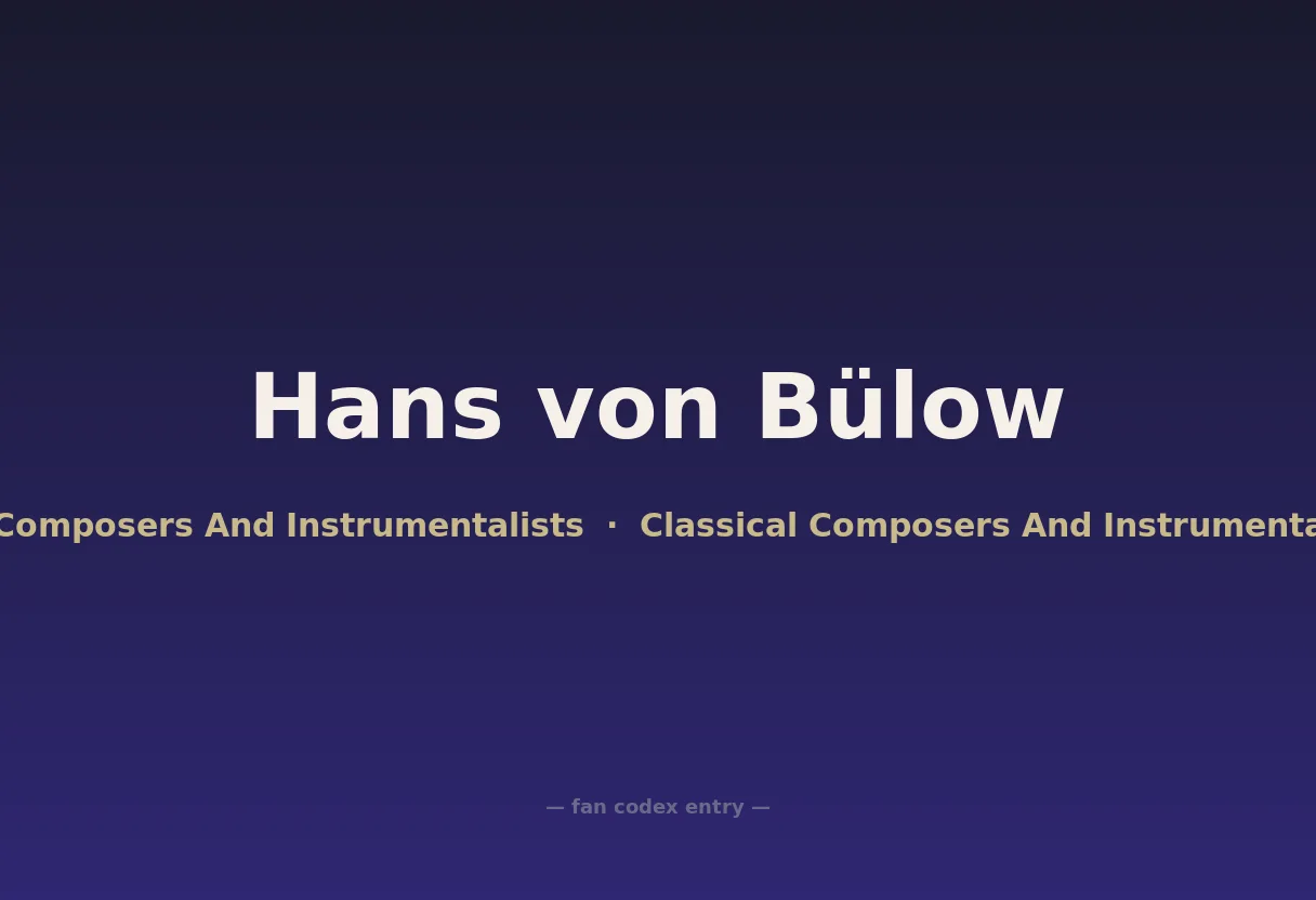 Hans von Bülow