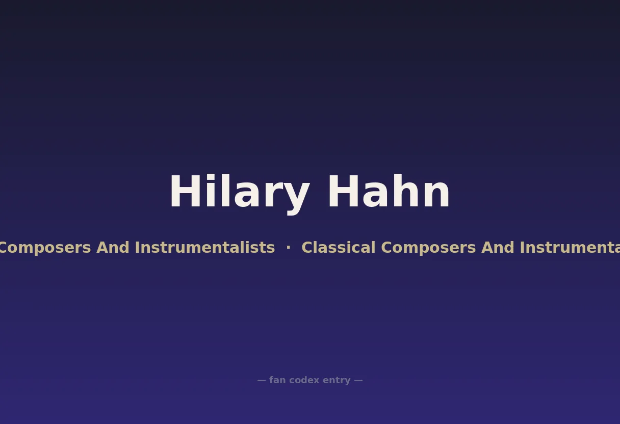 Hilary Hahn