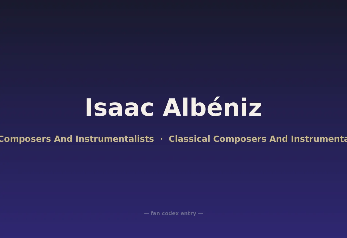 Isaac Albéniz