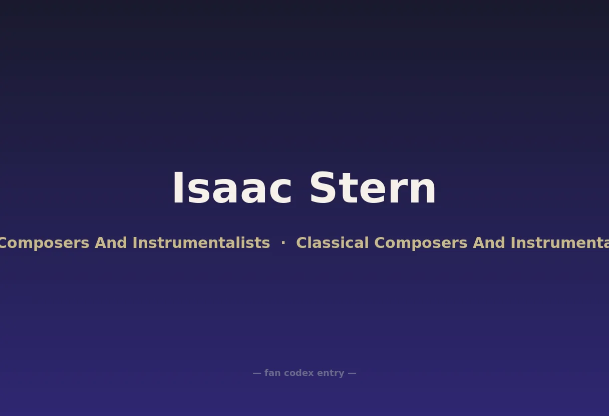 Isaac Stern