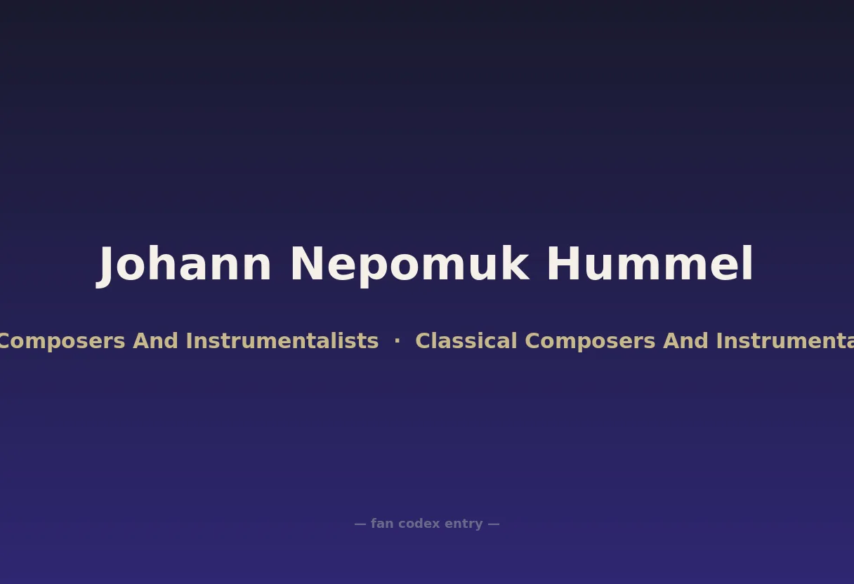Johann Nepomuk Hummel