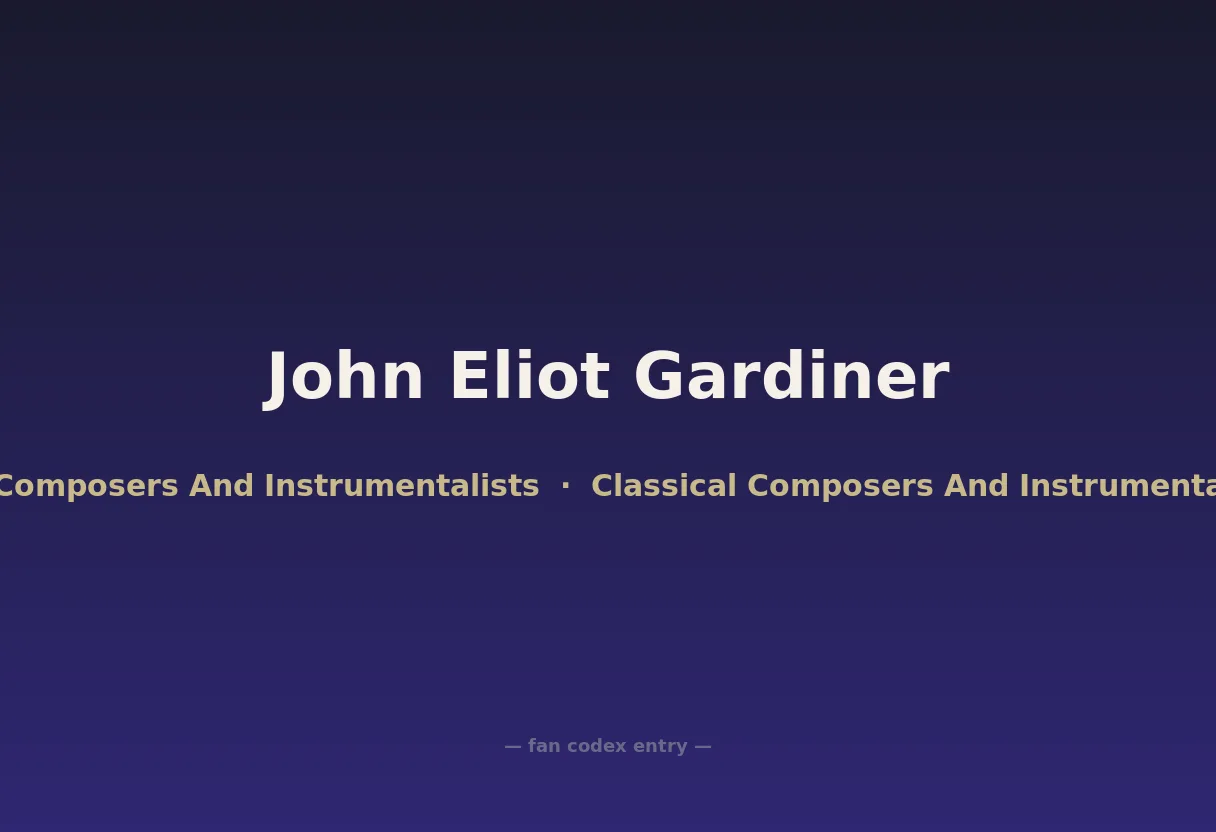 John Eliot Gardiner