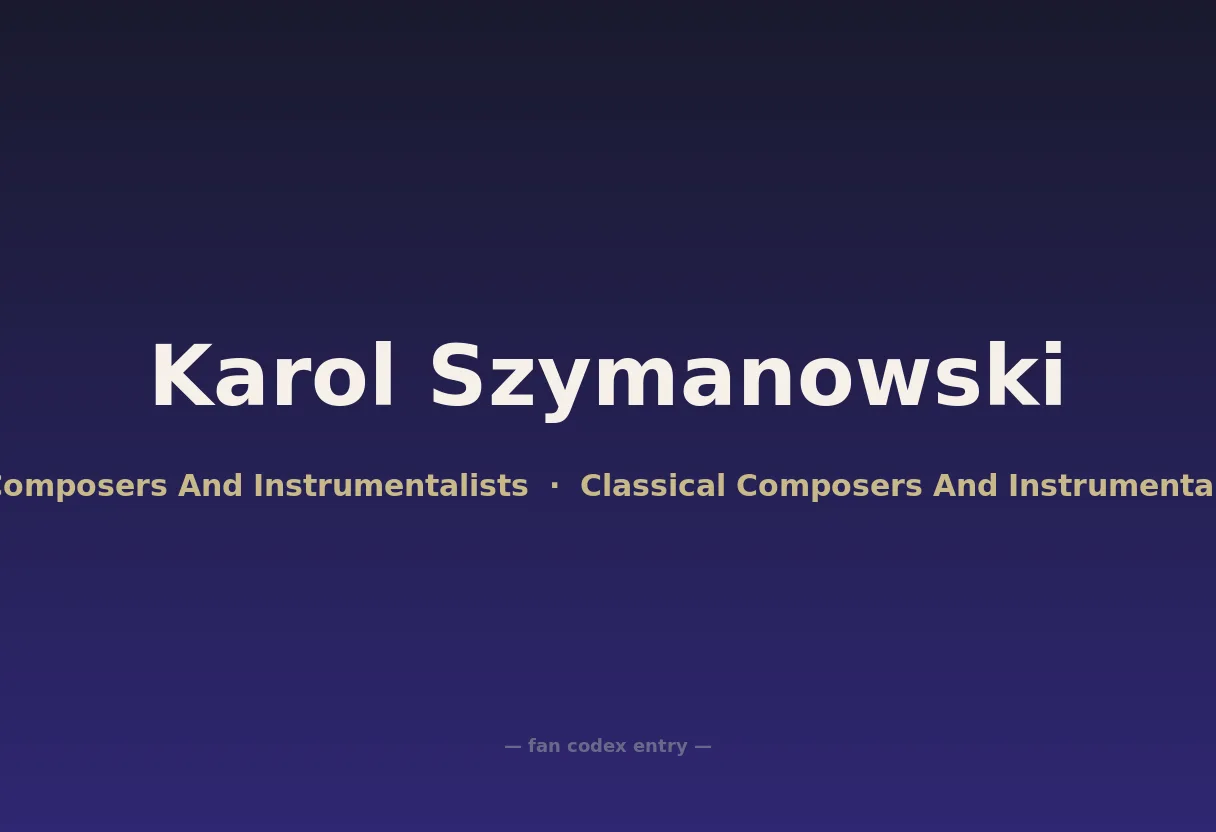 Karol Szymanowski