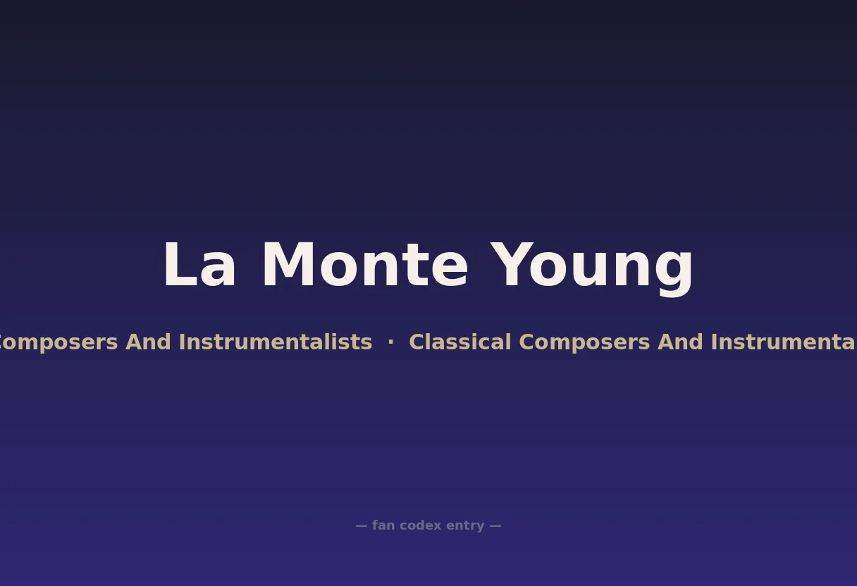 La Monte Young